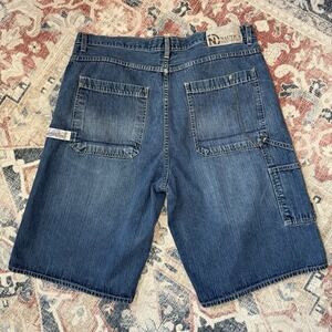 Vintage Nautica Jeans Carpenter Denim‎ Shorts Men's 36 Patch Pocket Y2K Skater